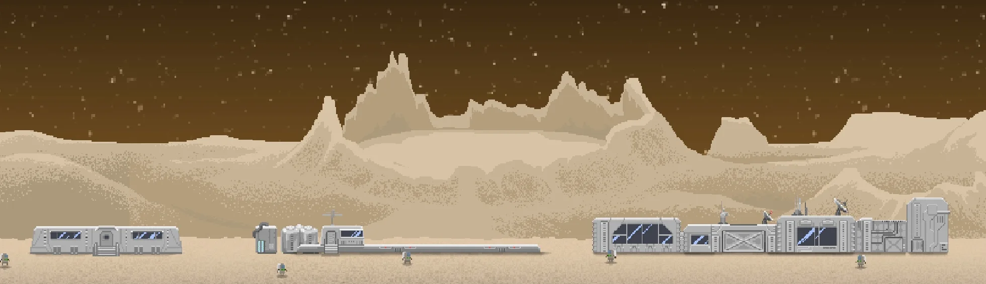 A colony on the surface of Mars